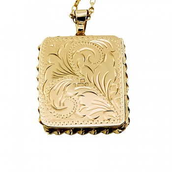 9ct gold 7.6g 20 inch Locket with chain